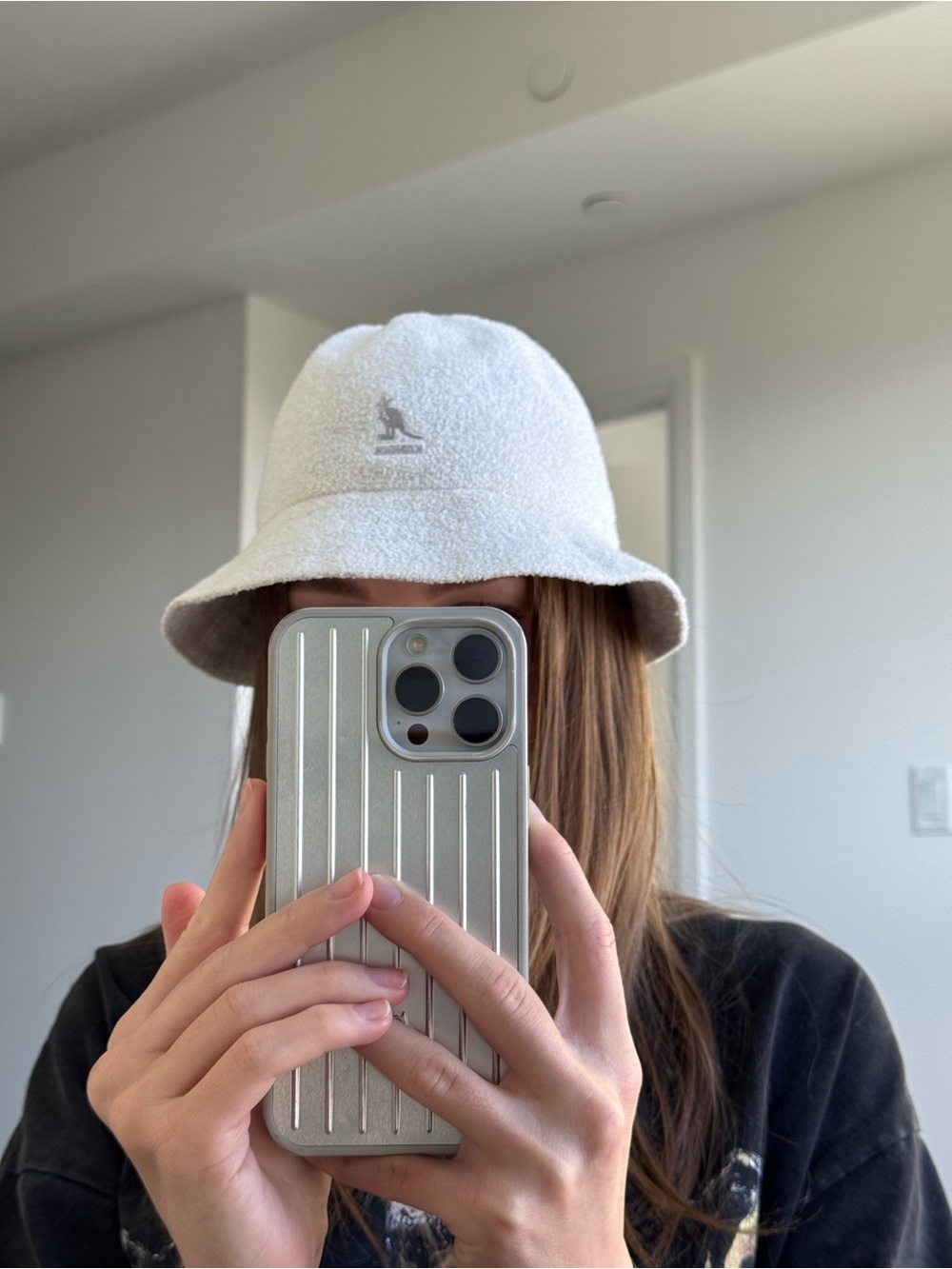 Kangol White | Grey Bermuda Casual Bucket Hat NWT
